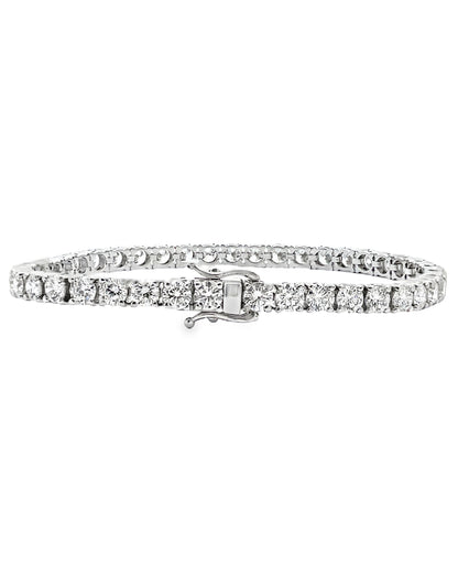 14K White Gold Lab Grown Tennis Bracelet