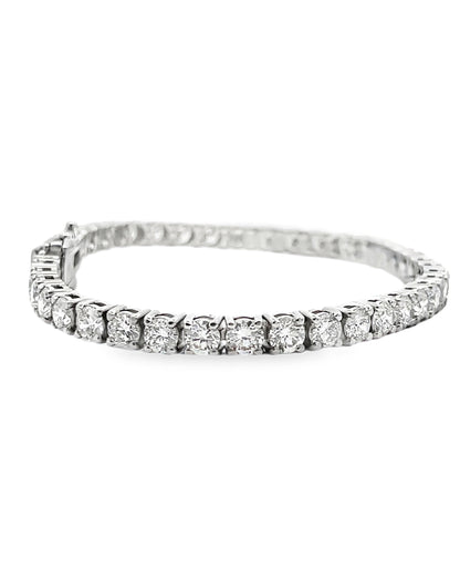 14K White Gold Lab Grown Tennis Bracelet