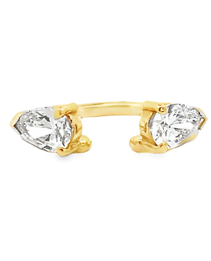 14K Yellow Gold Lab Diamond Ring