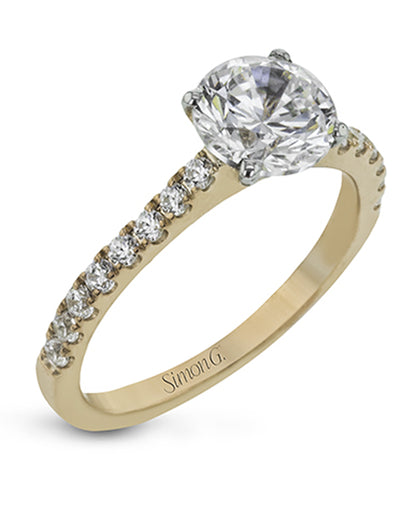 Simon G. MR3005 18K Yellow Gold Solitaire Engagement Ring