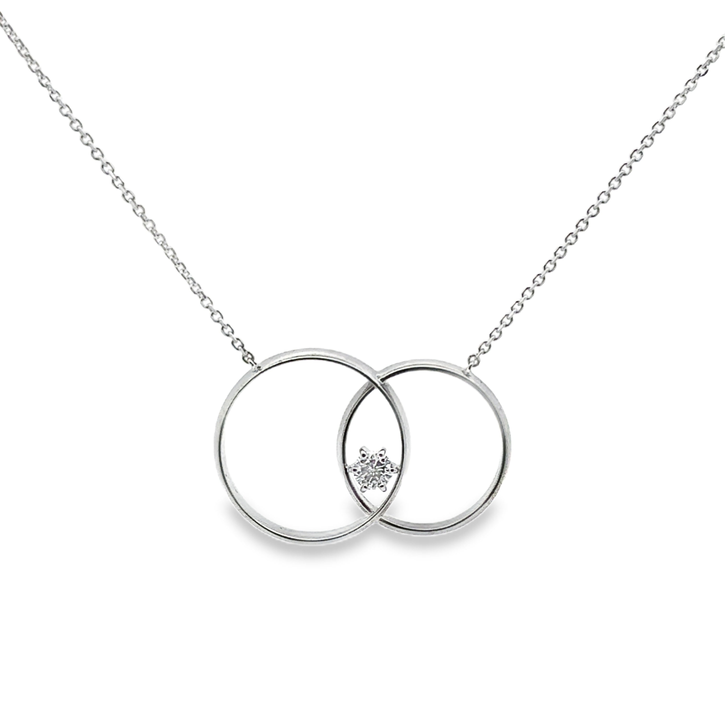 Rework customer's rings: combine and add 14K white gold cable chain.