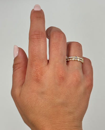 18K Yellow Gold Diamond Ring