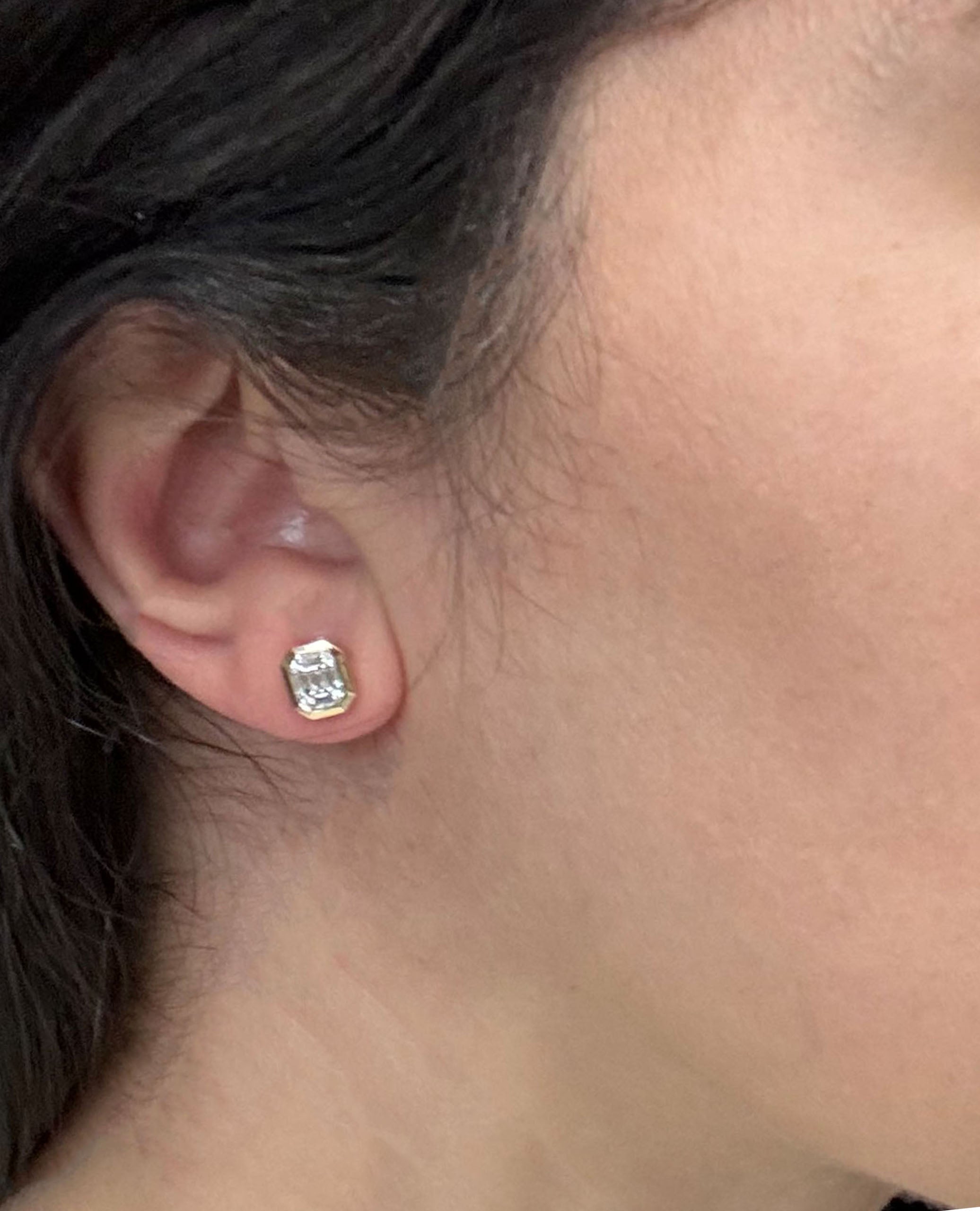 Allison Kaufman 14K Yellow Gold Diamond Stud Earrings