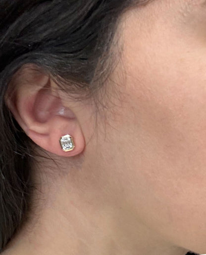 Allison Kaufman 14K Yellow Gold Diamond Stud Earrings