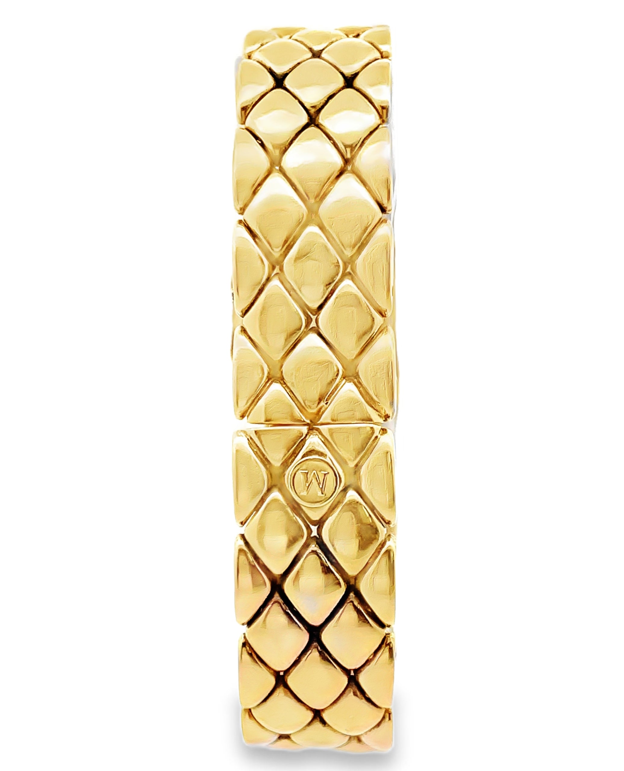 Pre-owned Movado 14K Yellow Gold, 18mm Black Dial with 14K Yellow Gold Band & Diamond Bezel