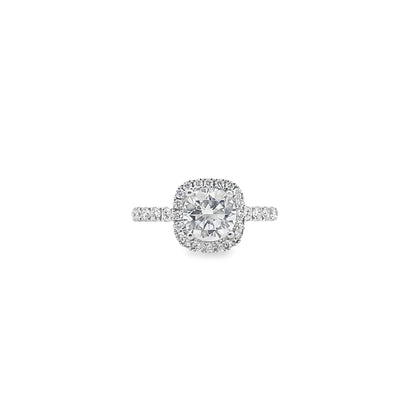 Simon G. MR2132 Engagement Ring Setting for 6.5 Millimeter Round Center Stone.