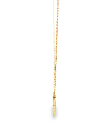 18K Yellow Gold Star of David Necklace