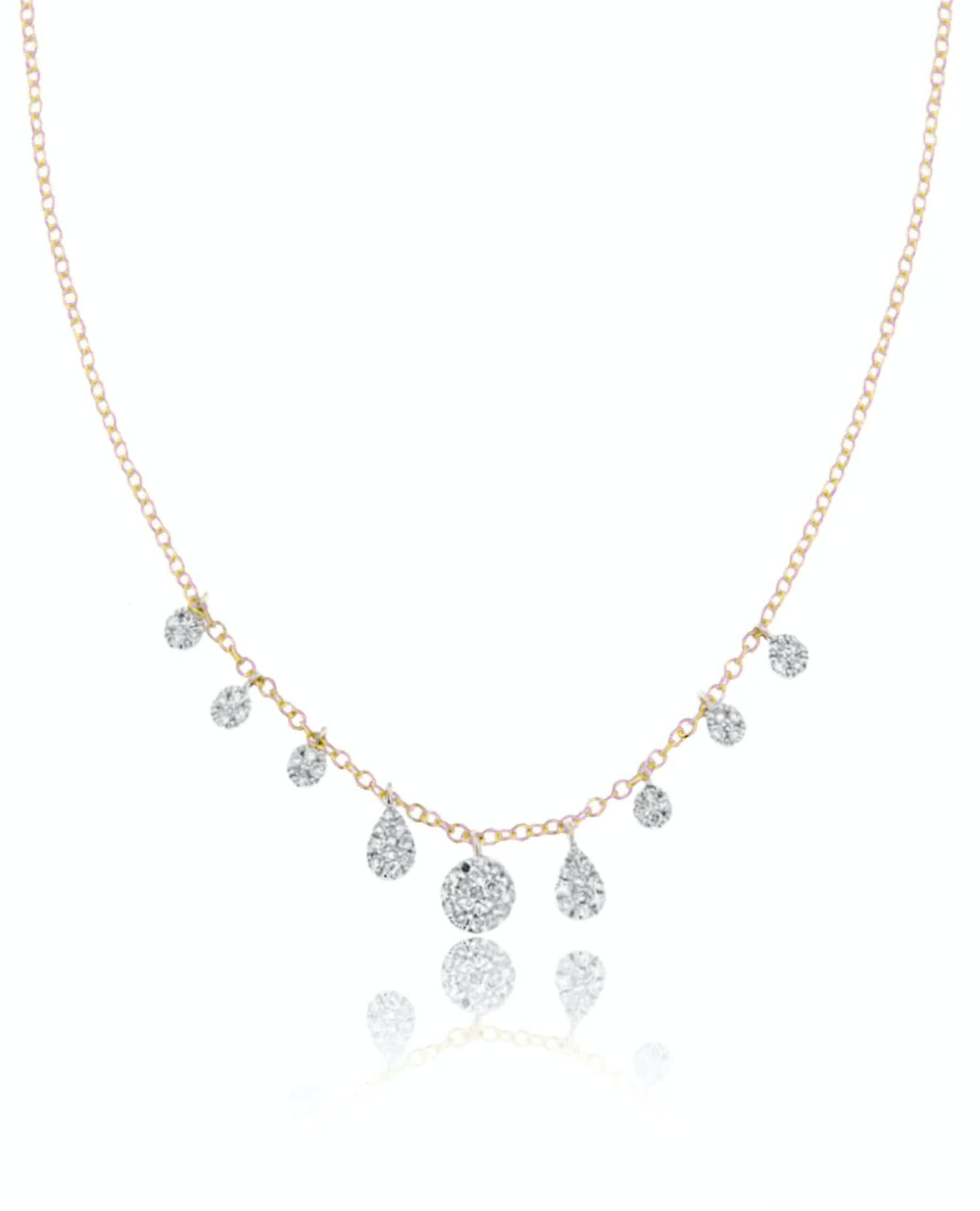 Meira T. N11789/PG 14K Rose Gold Dainty Layering Necklace
