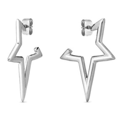 Nomination 134322/001 Ecclettica Star Earrings in Stainless Steel with Pushback Posts