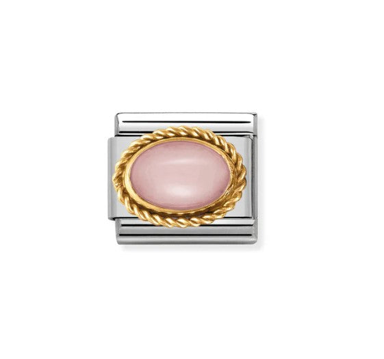 Nomination Composable 030507/22 Pink Opal in 18K Gold