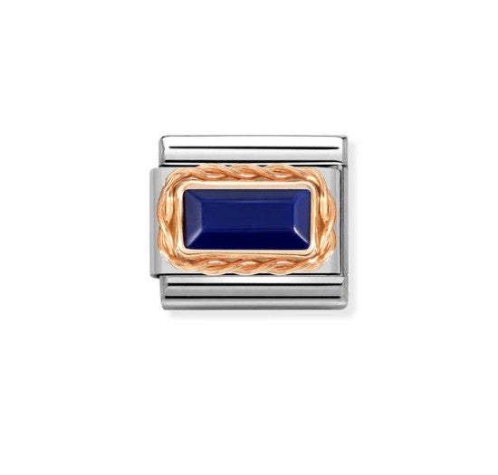 Nomination Composable 430512/09 Lapis Lazuli in 9k Rose Gold