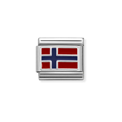 Nomination Composable Link 330207/09 Classic FLAGS Norway