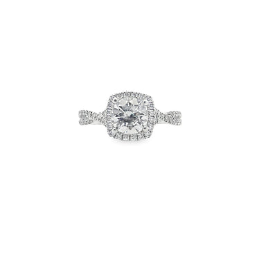 Simon G. NR468 Engagement Ring and Wedding Band Set