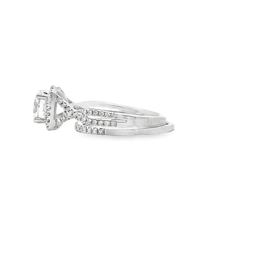 Simon G. NR468 Engagement Ring and Wedding Band Set