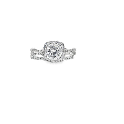Simon G. NR468 Engagement Ring and Wedding Band Set