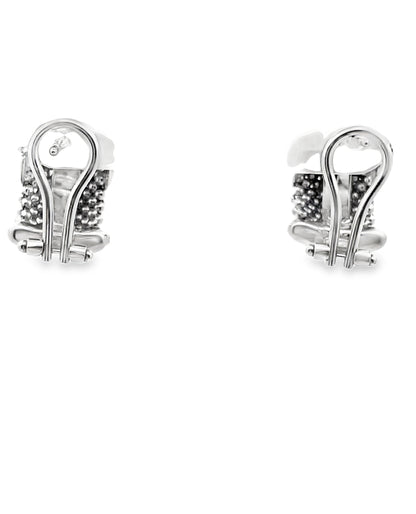 Marcello Pane Sterling Silver Earrings with Cubic Zirconia