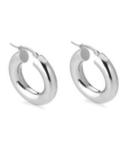 Marcello Pane ORSA 002 2.5 Centimeter Diameter Creole Earrings