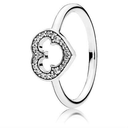 Pandora 190957CZ Disney Mickey Silhouette Ring - Size 5