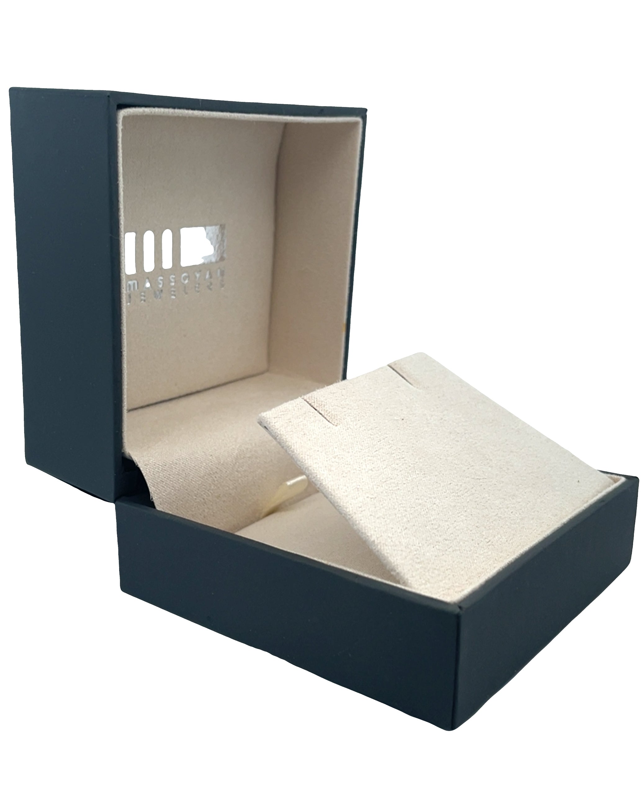 14k Yellow and White Gold Two Tone Diamond Shape Drop Earrings with 0.75 Carats Diamonds