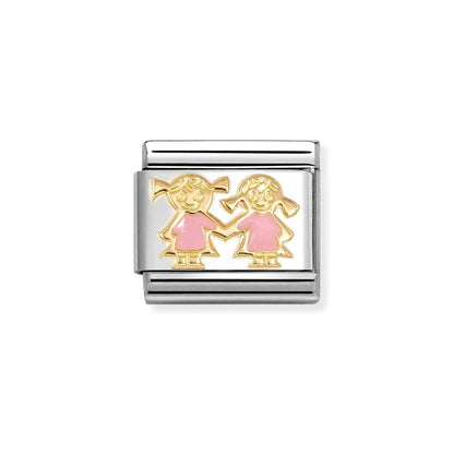 Nomination Composable 030272/91 Classic Symbols Pink Sisters
