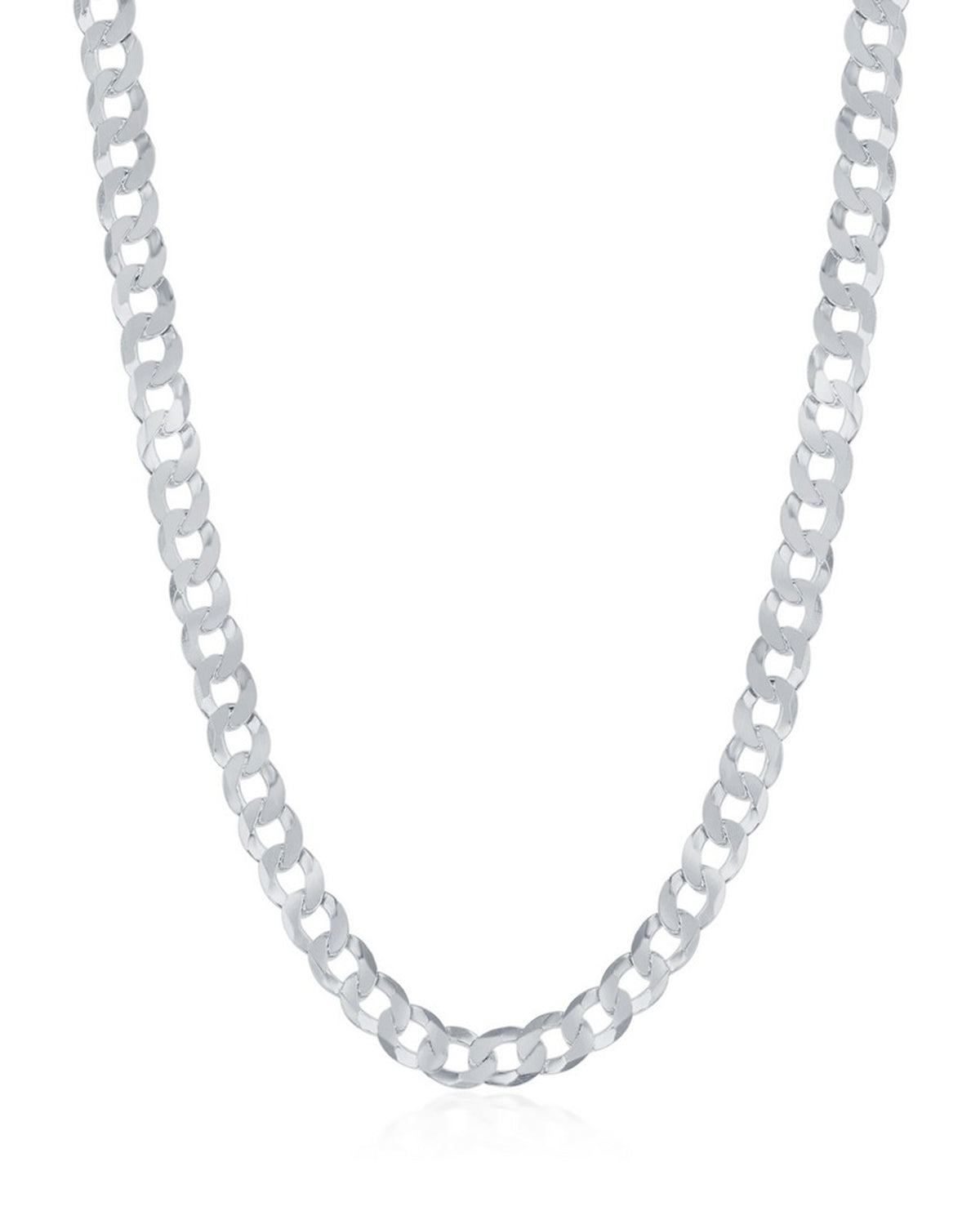 Sterling Silver 3.45mm Cuban Chain - 24 Inches