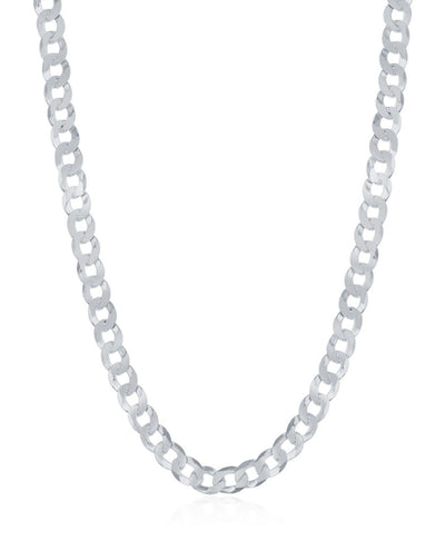 Sterling Silver 3.45mm Cuban Chain - 24 Inches