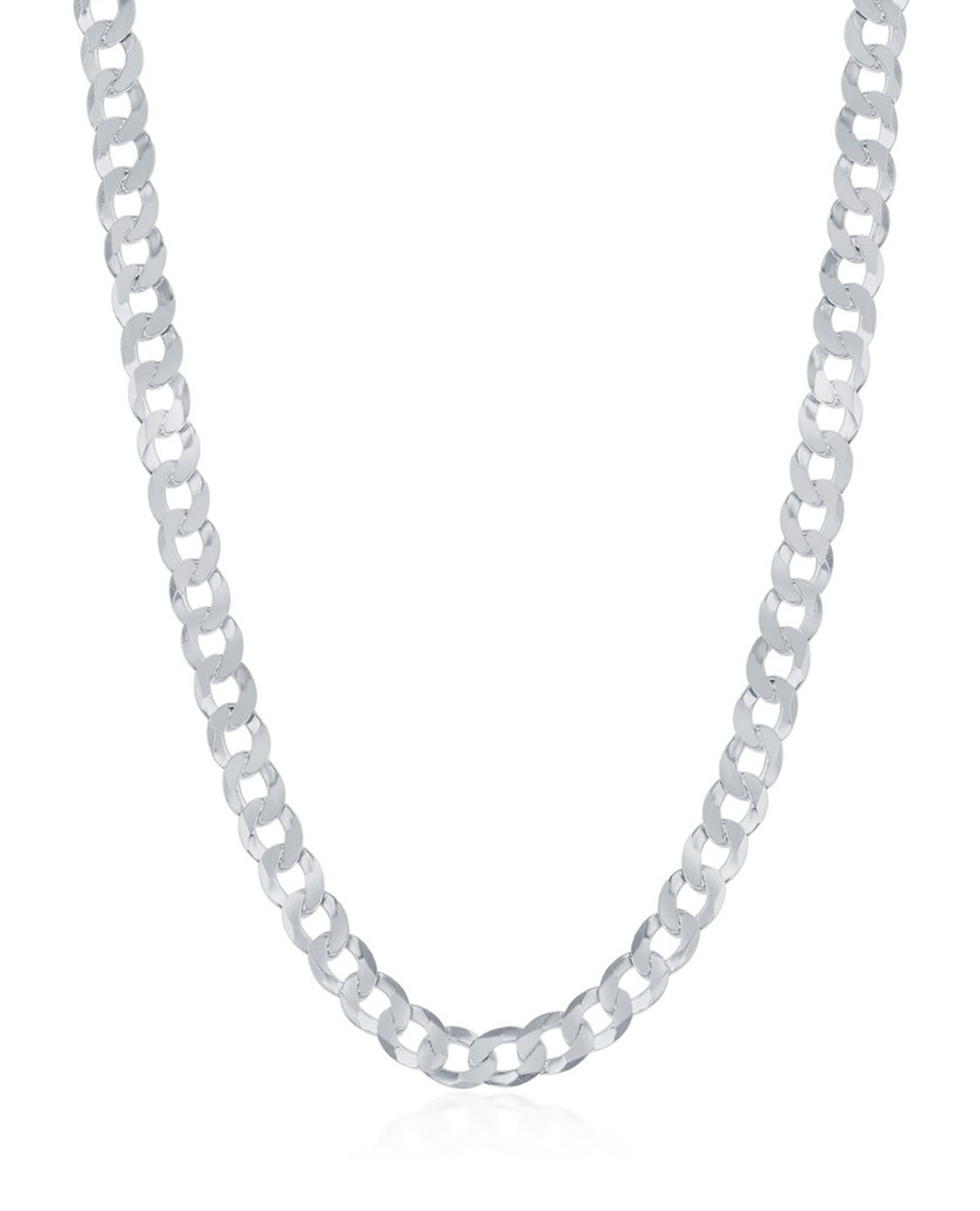 Sterling Silver 3.45mm Cuban Chain - 20 Inches