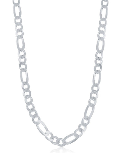 Sterling Silver 5.8mm Figaro Chain 22 Inches Long