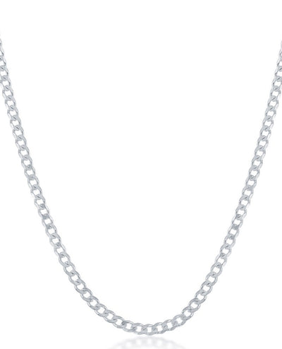 Sterling Silver 2mm Curb Chain- 24 Inches