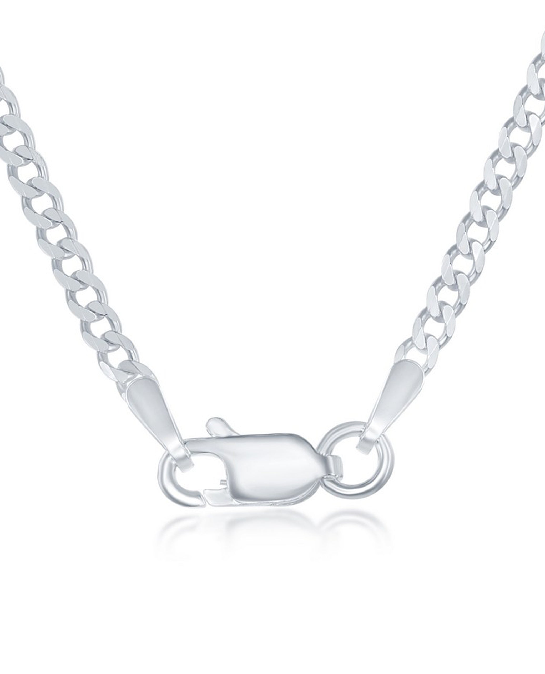 Sterling Silver 2mm Curb Chain- 24 Inches
