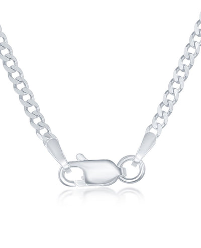 Sterling Silver 2mm Curb Chain- 24 Inches