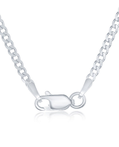 Sterling Silver 2mm Curb Chain- 24 Inches