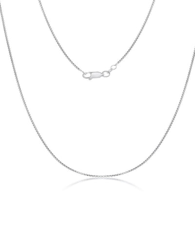 Sterling Silver Thin Round Box Chain - 20 inches