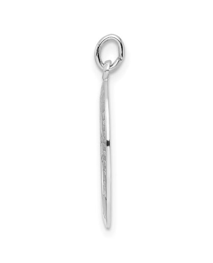 Sterling Silver Oval Saint Christopher Charm