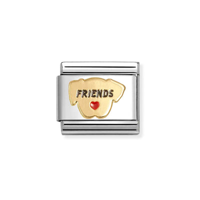 Nomination Composable Link 030285/69 Classic Symbols Red Heart Dog