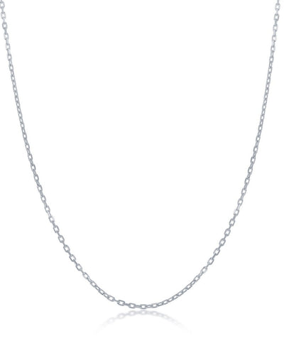 Sterling Silver 1.99mm Diamond-Cut Cable Chain