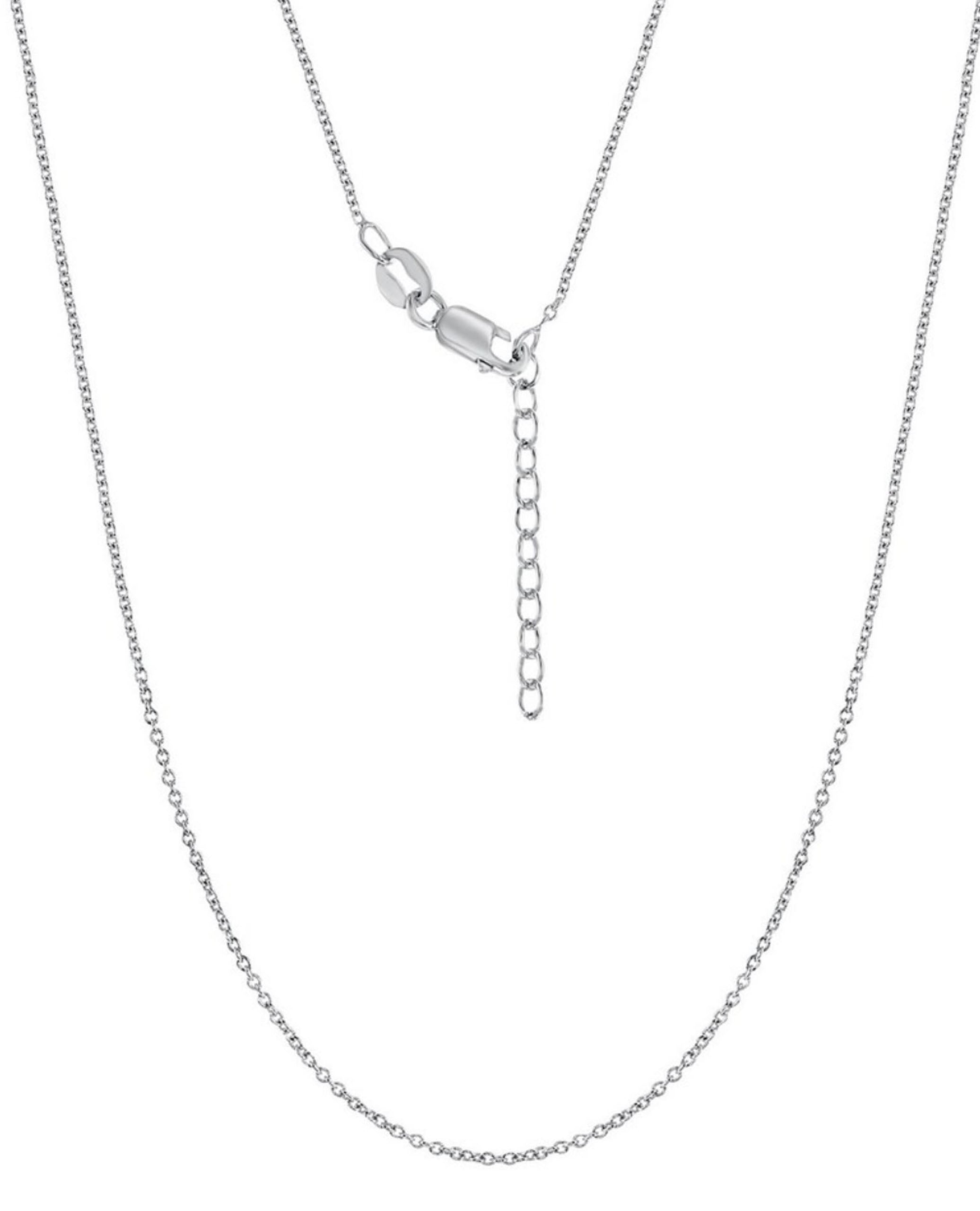 Sterling Silver 1.99mm Diamond-Cut Cable Chain