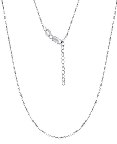 Sterling Silver 1.99mm Diamond-Cut Cable Chain