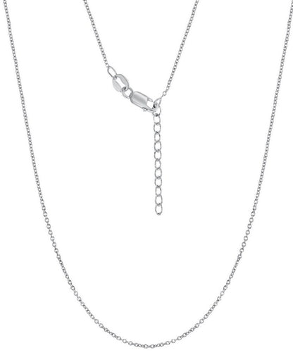 Sterling Silver 1.99mm Diamond-Cut Cable Chain