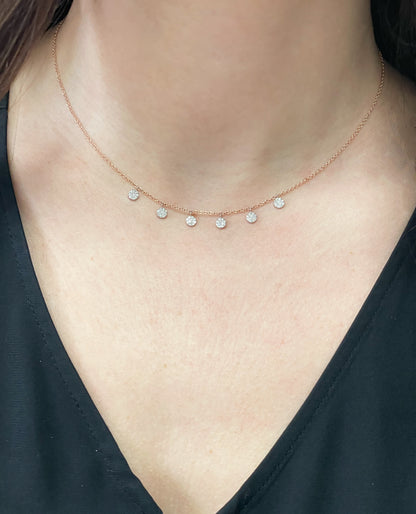 Meira T 14K Rose Gold Diamond Layering Necklace