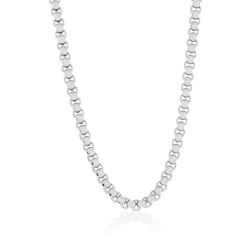 Stainless Steel 5mm Round Box Chain Necklace