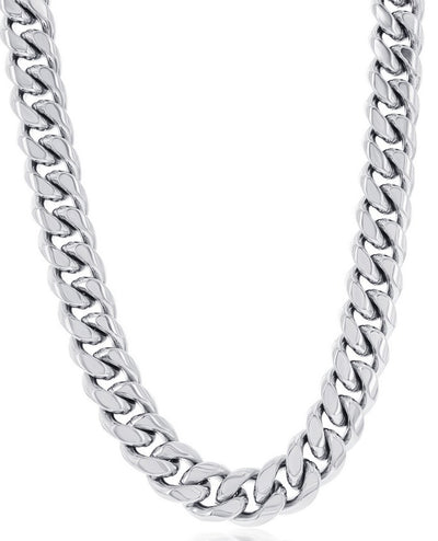 Stainless Steel 14mm Wide Miami Cuban Chain 24 Inches