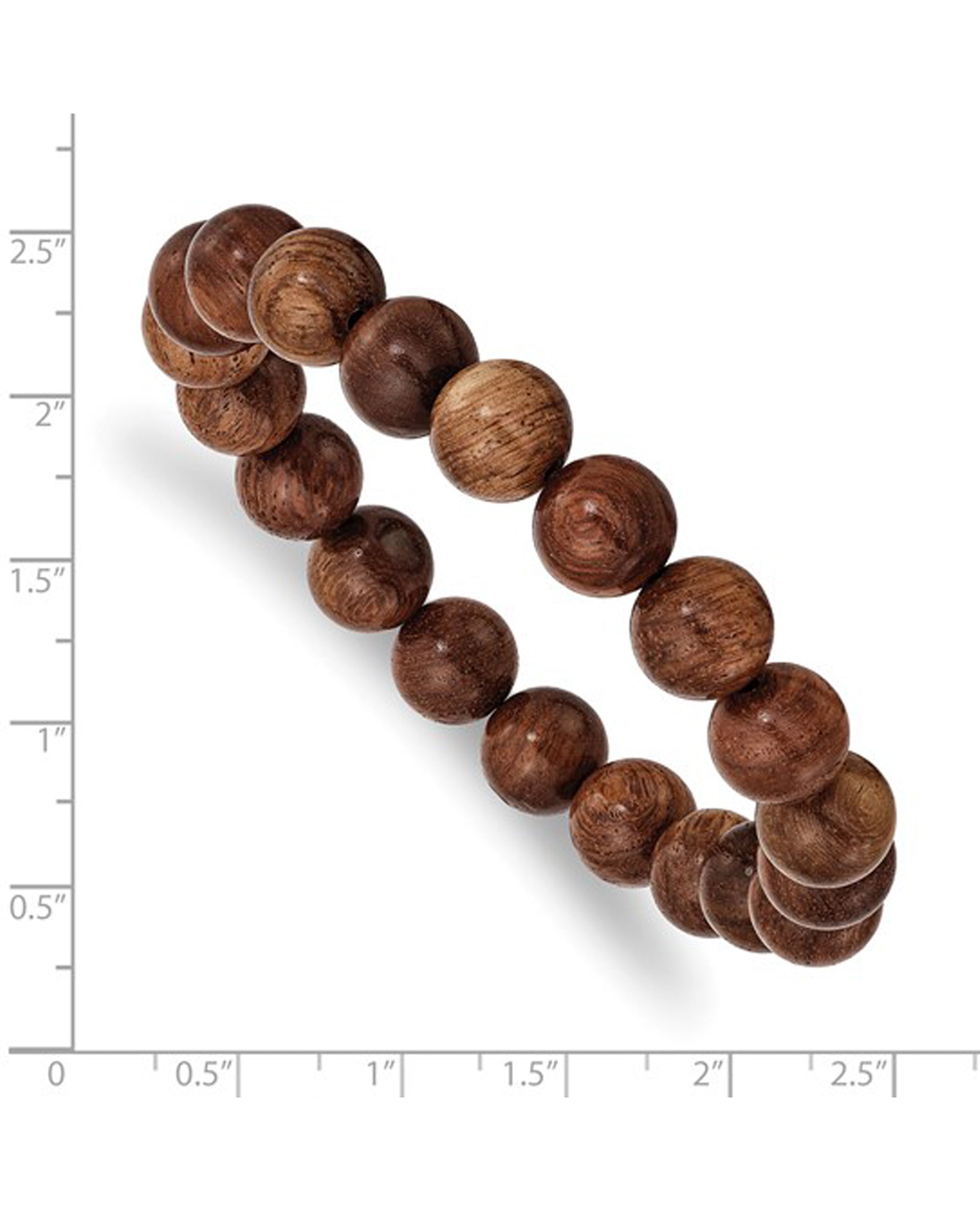 Stretch Bead Burma Padauk Wood Bracelet