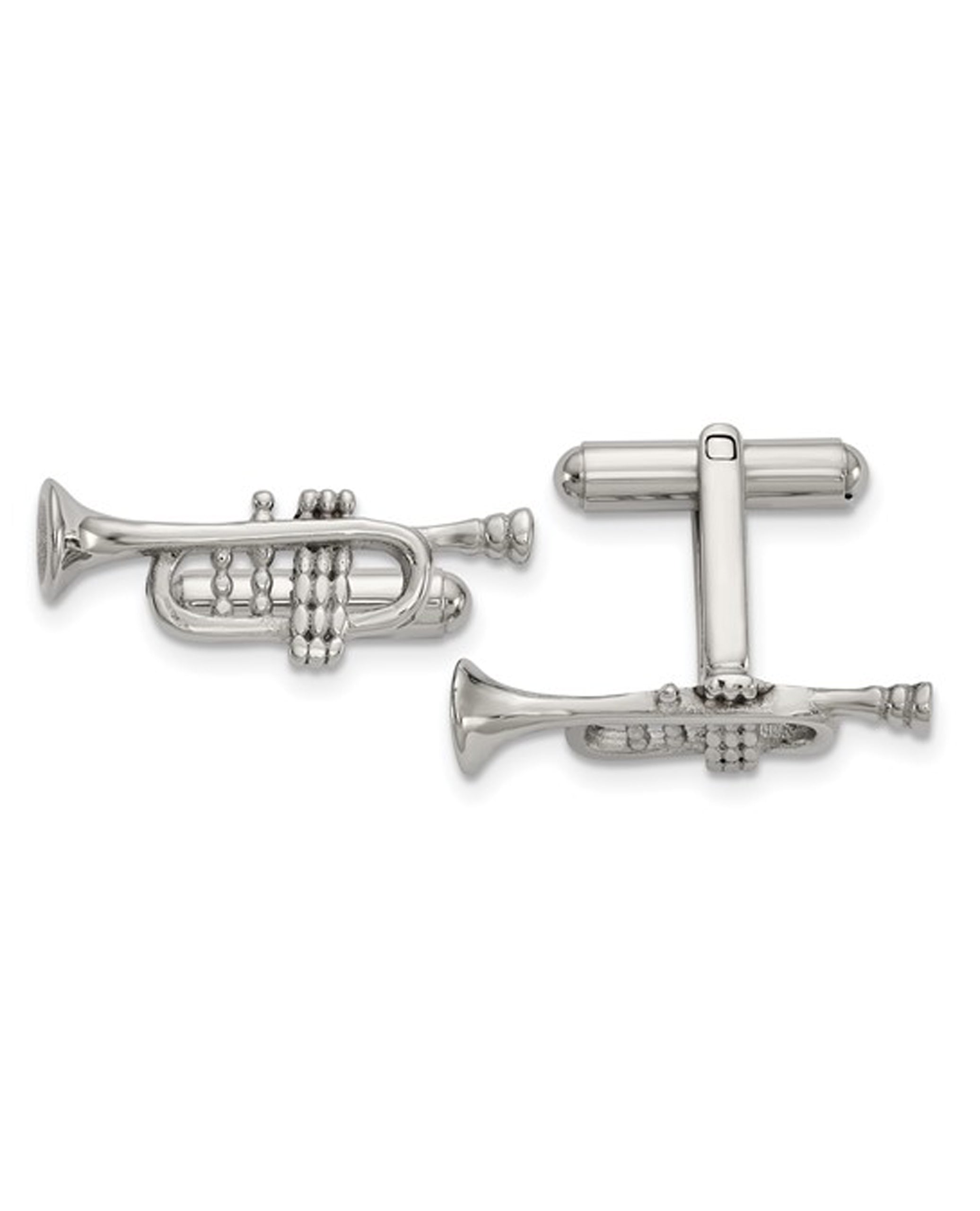 Stainless Steel Trumpet Cuff Links