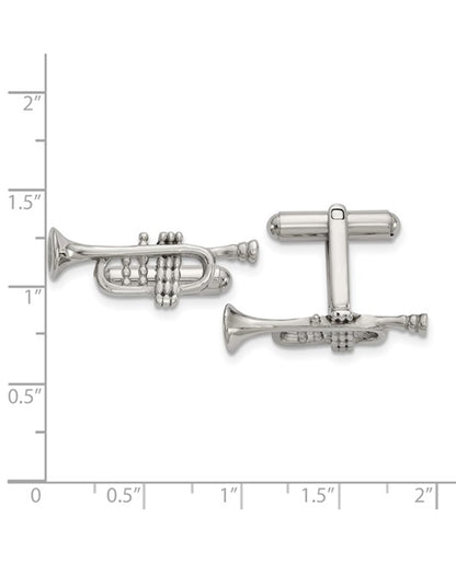 Stainless Steel Trumpet Cufflinks