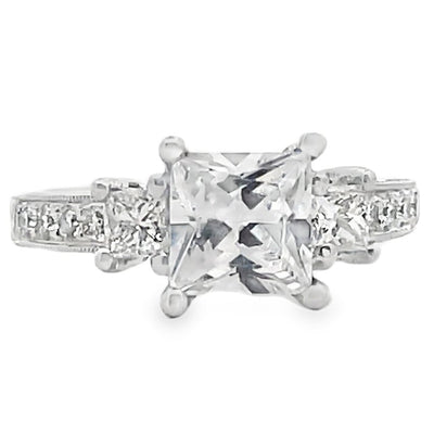 Kirk Kara SS6809D-R 18K White Gold Isabella Diamond Engagement Ring