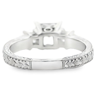 Kirk Kara SS6809D-R 18K White Gold Isabella Diamond Engagement Ring