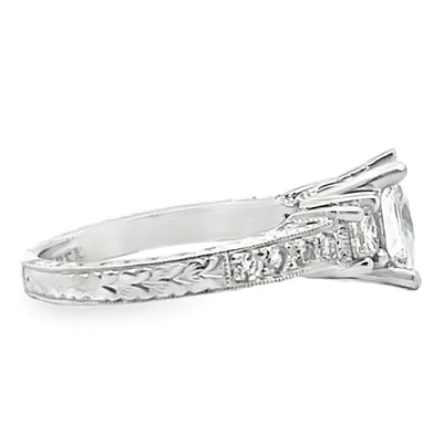 Kirk Kara SS6809D-R 18K White Gold Isabella Diamond Engagement Ring
