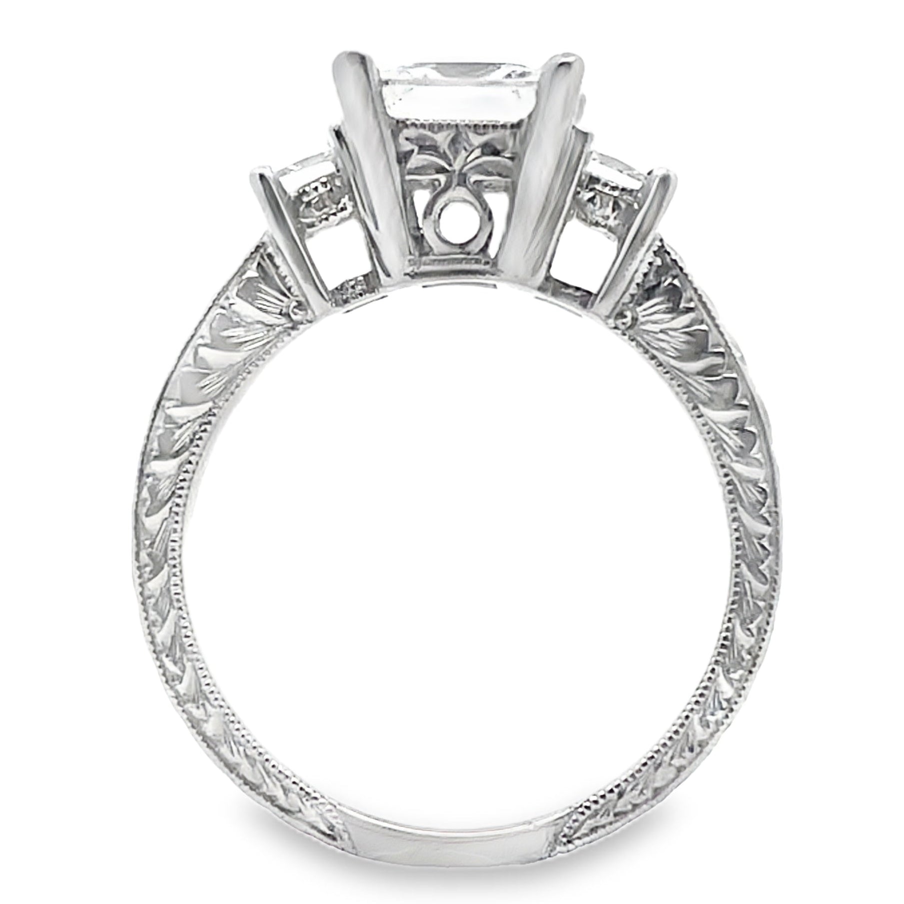 Kirk Kara SS6809D-R 18K White Gold Isabella Diamond Engagement Ring