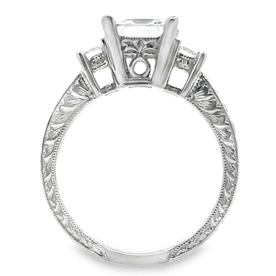 Kirk Kara SS6809D-R 18K White Gold Isabella Diamond Engagement Ring